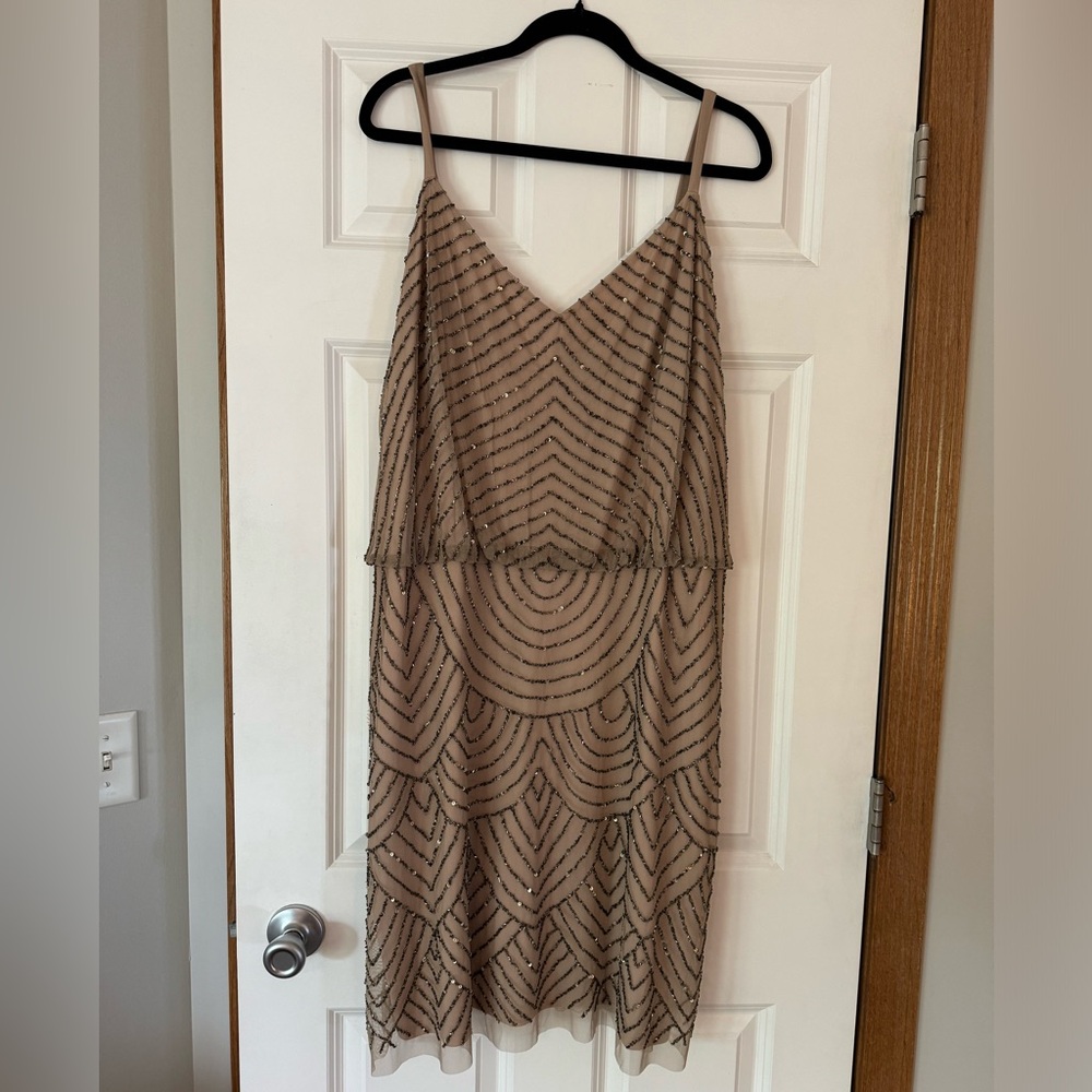 Adrianna Papell plus Beaded Dress